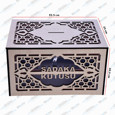Ahşap Sadaka Kutusu - Büyük